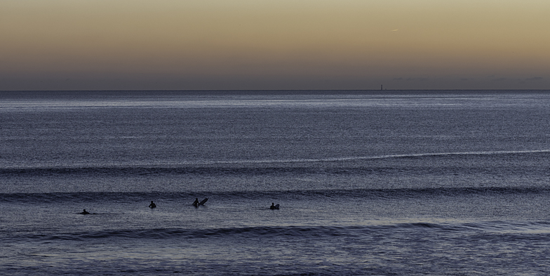 Sunset Surfers at Wembury