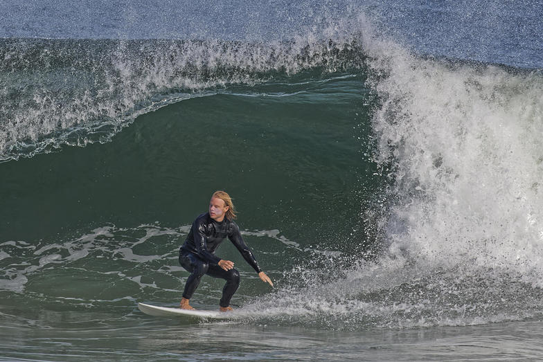 Surfing at Bradley Beach