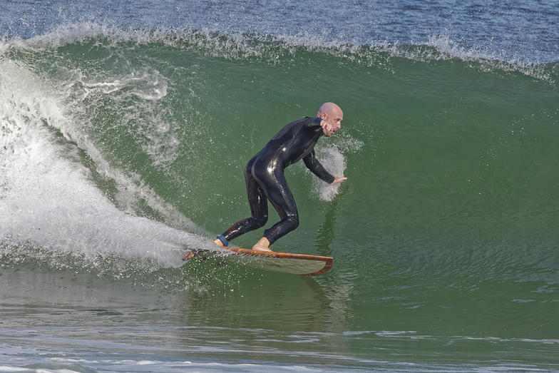 Surfing at Bradley Beach