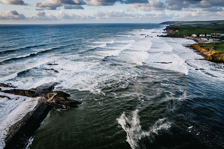 Bude surf break