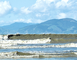 Mid Winter wave, Ruby Bay photo