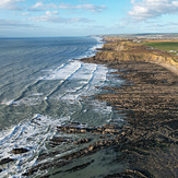 Low tide with some swell, Widemouth Bay