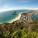 Overview of Mt Maunganui beach, Mount Maunganui