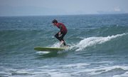 Longboarding at newgale