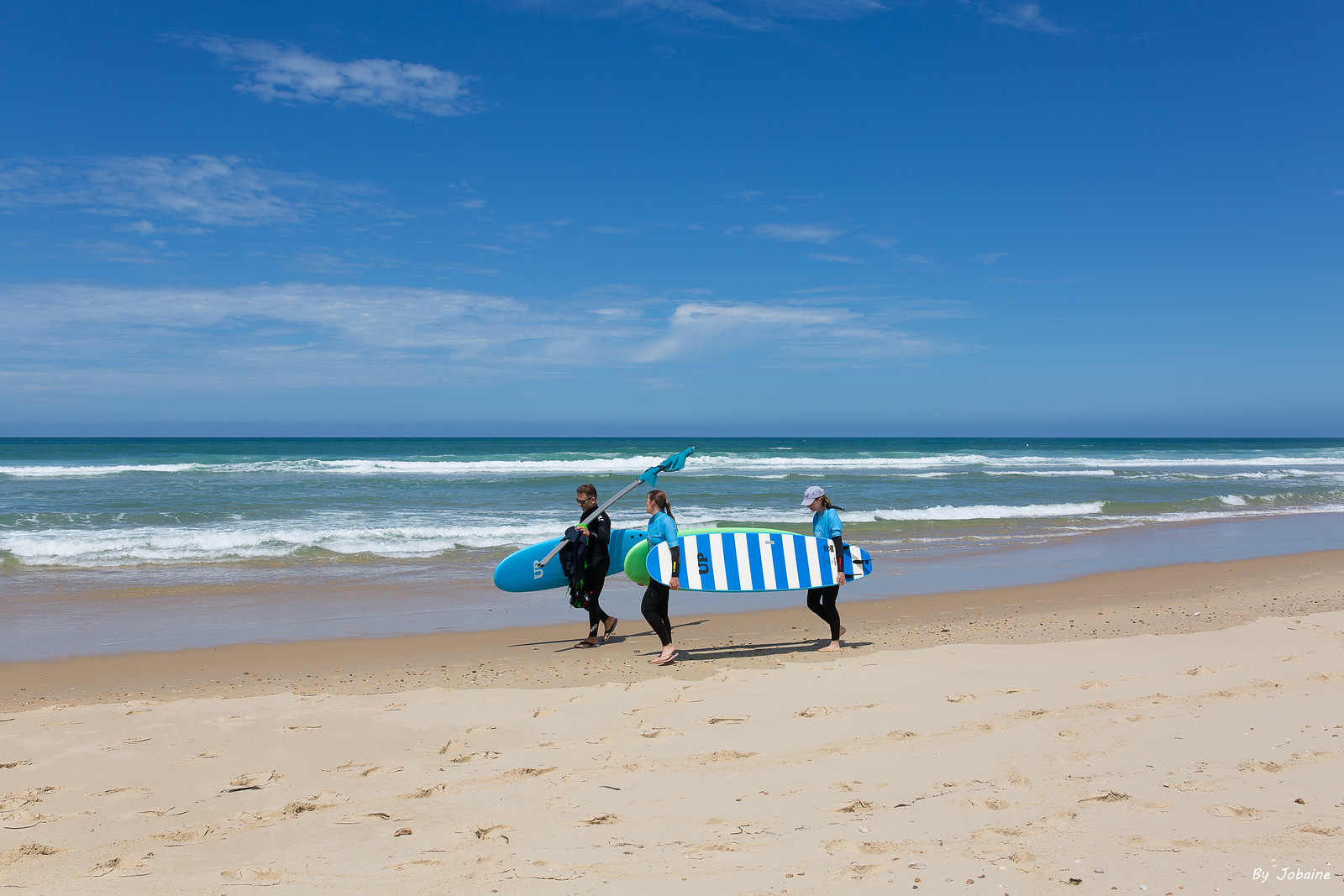 Les cours de surf ont repris., Le Porge