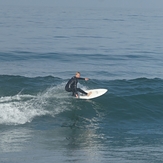 Surfer about to reverse direction, Gillis