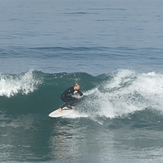 Two seconds later, surfer now heading south, Gillis