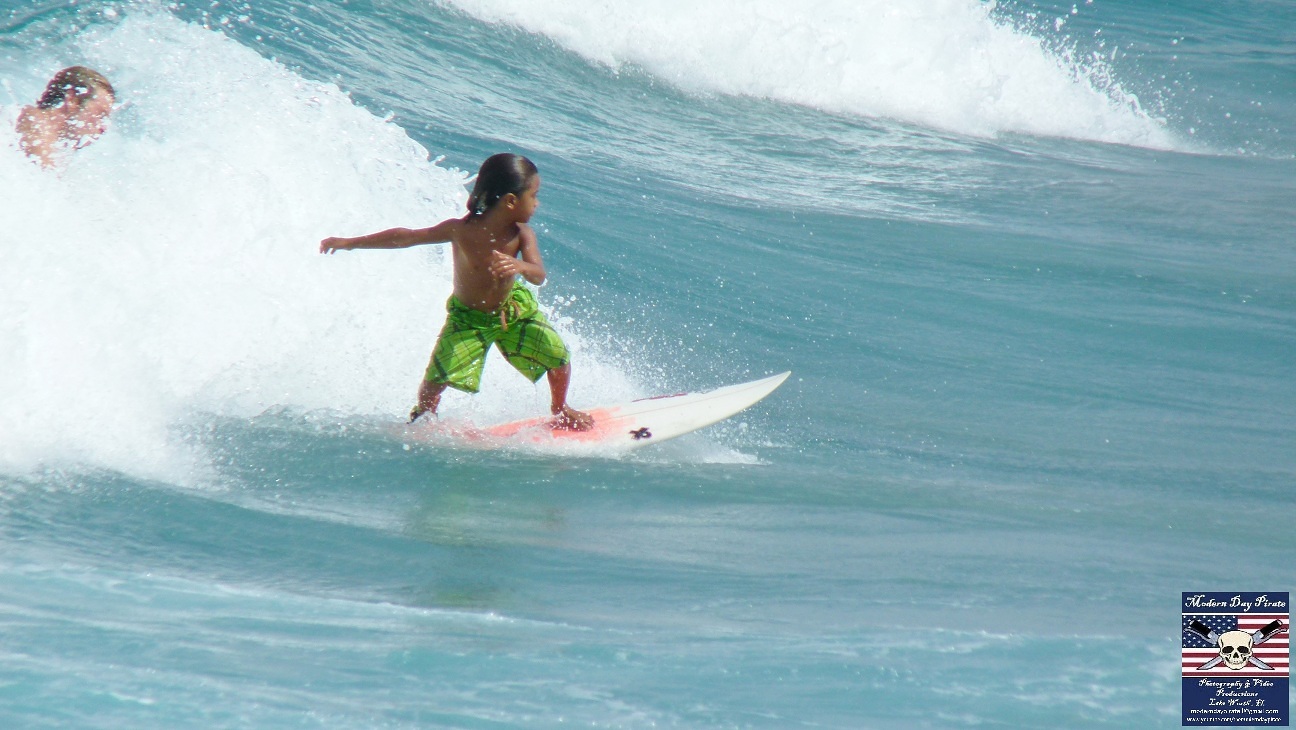 Little Boy Surfing, Lake Worth Pier