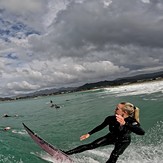 Ella , shredding her local, Whangamata Bar