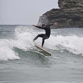 Surfing at Portreath, Portreath Beach