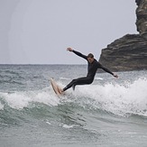 Surfing at Portreath, Portreath Beach