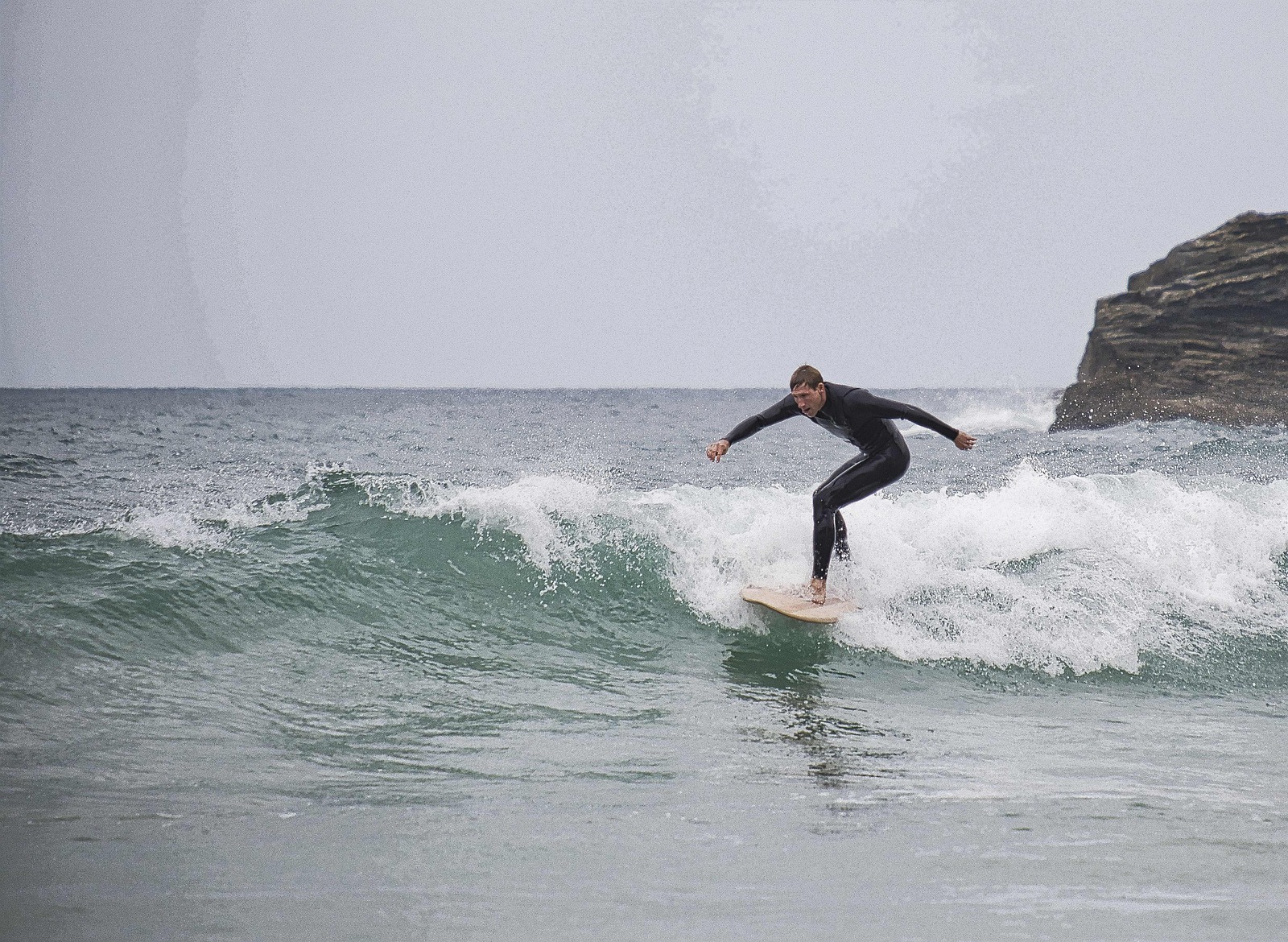 Surfing at Portreath, Portreath Beach
