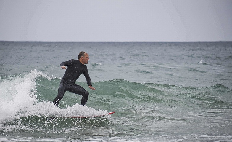 Surfing at Portreath, Portreath Beach