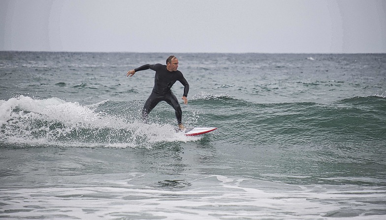 Surfing at Portreath, Portreath Beach