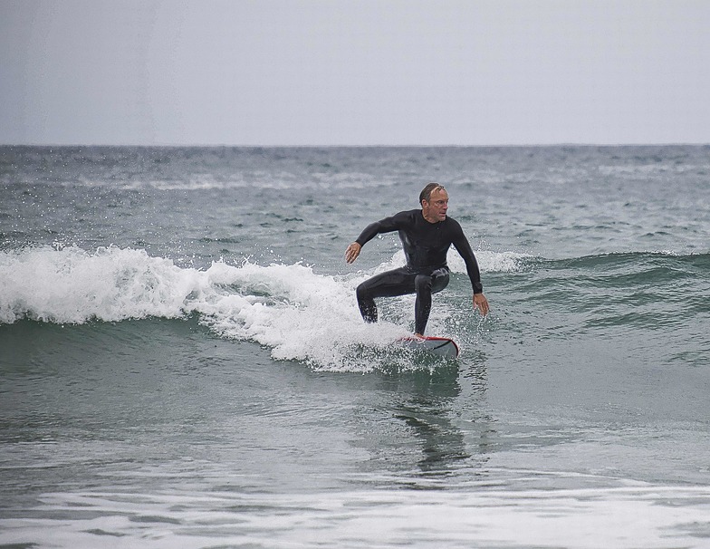 Surfing at Portreath, Portreath Beach