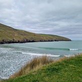 South swell just about working, Banks Peninsula - Te Oka Bay