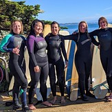 Santa Cruz surfing Mermaids, Capitola Jetty