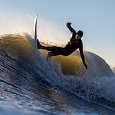 Ken Hunt setting up, Virginia Beach