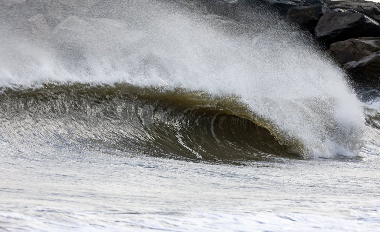 shore break spray, Virginia Beach