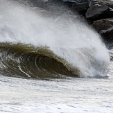 shore break spray, Virginia Beach