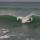 Malta Surf School Surf rare day off shore wind, Ghajn Tuffieha