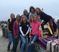 Santa Cruz surfing Mermaids, Capitola Jetty photo