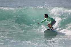 Surf lesson line up, Bahia Chileno photo