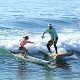 Surf lesson line up, Bahia Chileno