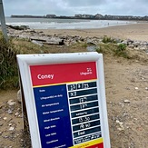 Lifeguards board for Coney Beach