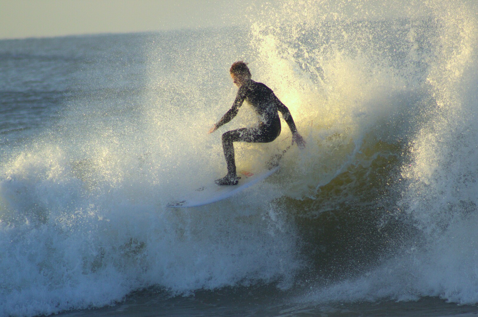December surfing abstract, Ventura Point