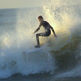 December surfing abstract, Ventura Point