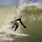 Storm wave surfing, Manasquan Inlet