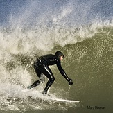 Storm wave surfing, Manasquan Inlet