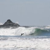 Main beach left, El Transito