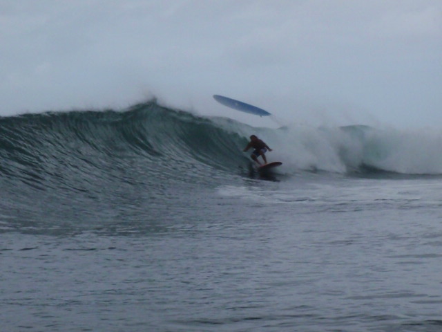 Awesome surf session, Puaena Point