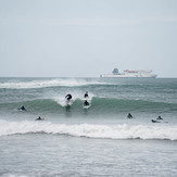 Busy at The Wall, Lyall Bay