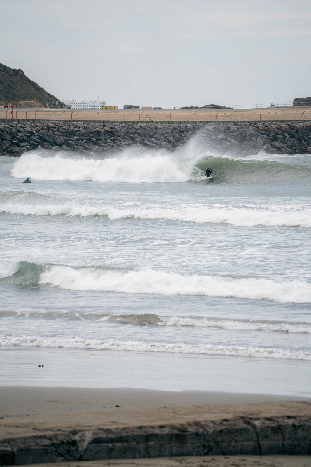 Tubed off the point, Lyall Bay