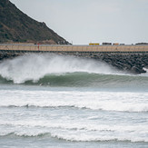 Tube forming off the point, Lyall Bay