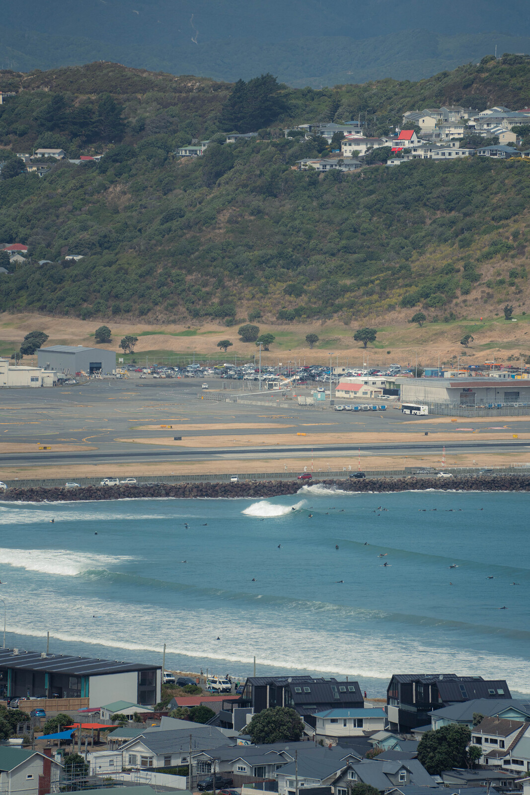 A-frame set up nicely, Lyall Bay