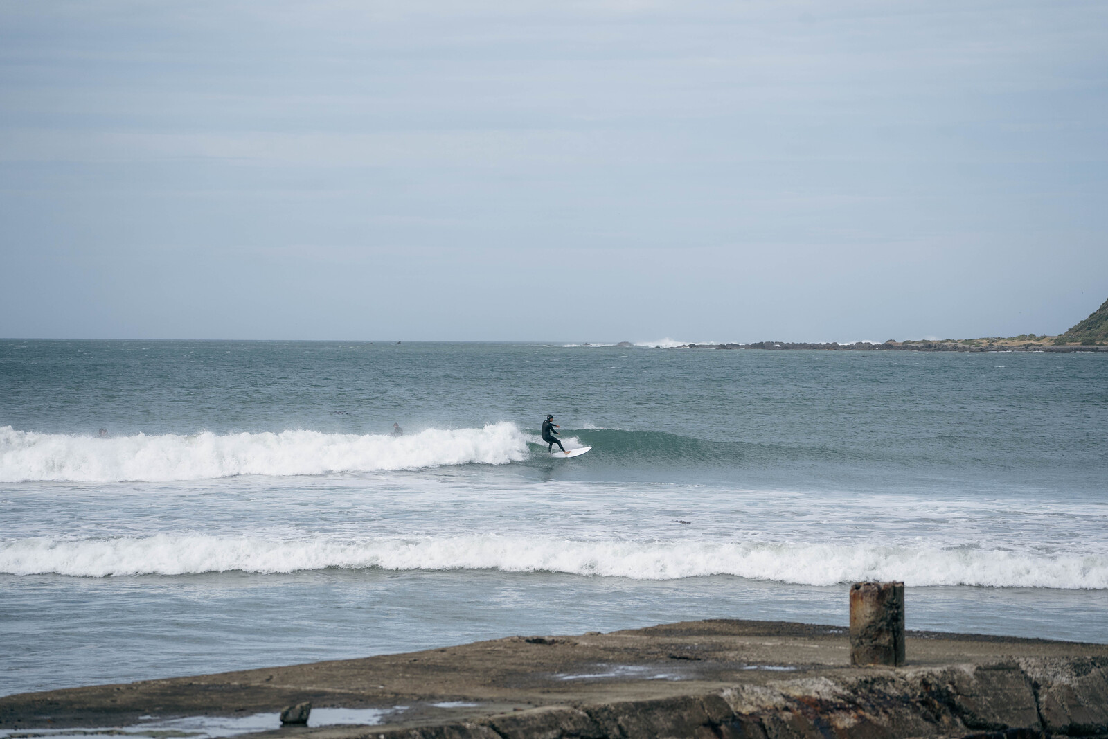 Killing speed on a wee knee biter, Lyall Bay