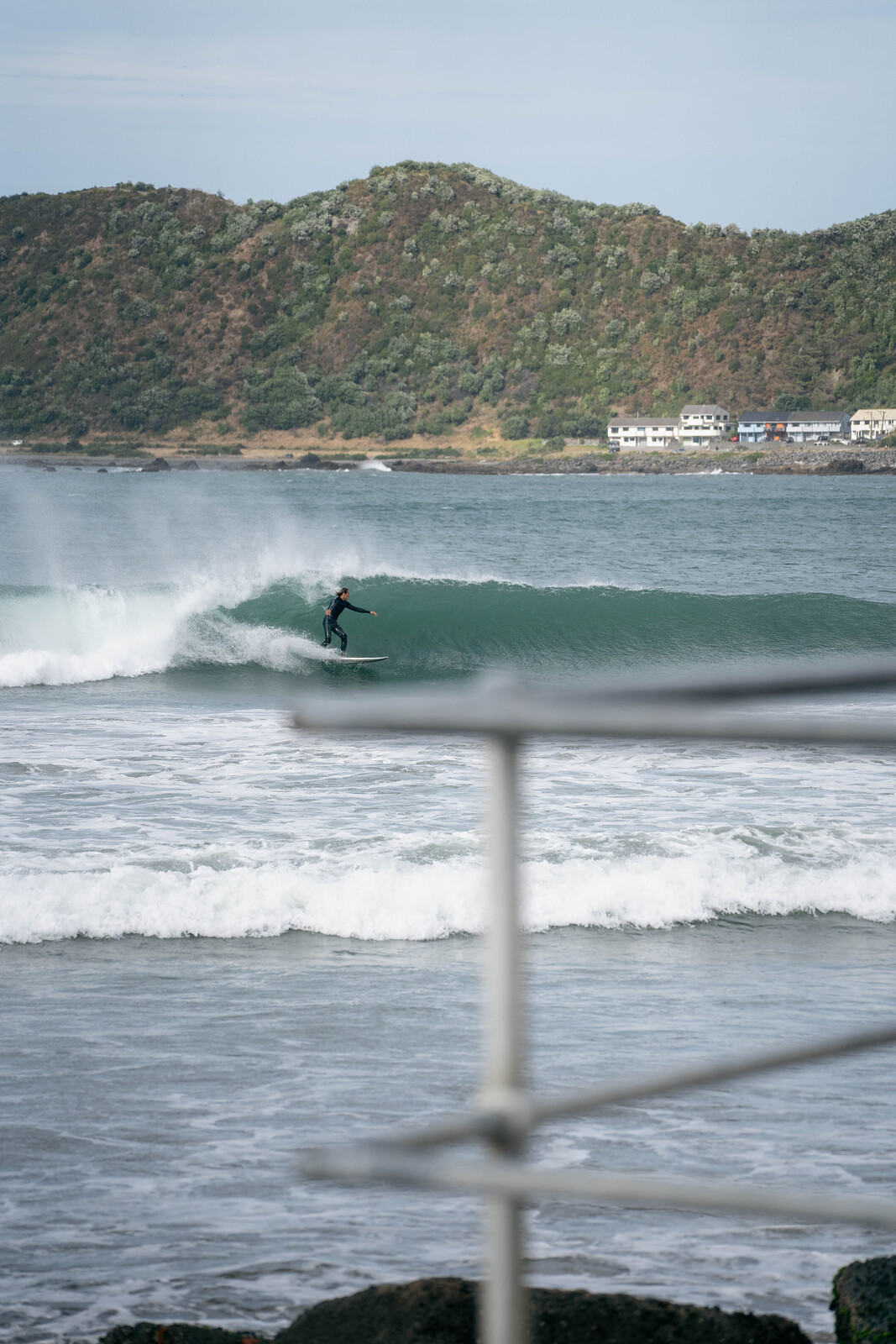 Trying to find the tube, Lyall Bay