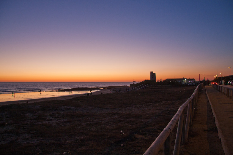 Anochecer en El Palmar, Playa El Palmar