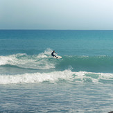 Spraying the lineup, Ning Nong Point and Reef