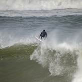 Surfeando en Zurriola, Playa de Gros