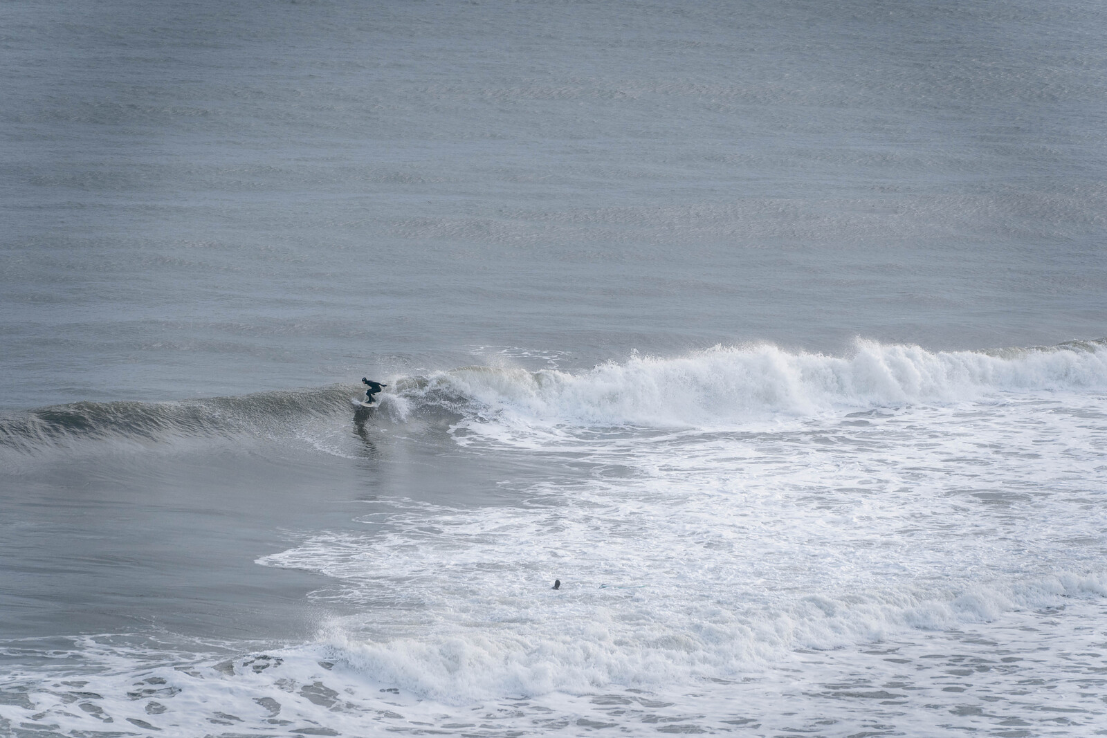 Stepping up the face, Pease Bay