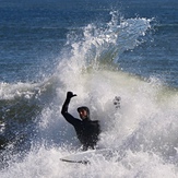 Winter surfing, Manasquan Inlet