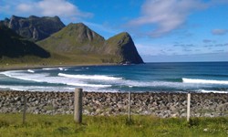 Unstad - in summer, Unstad (Lofoten) photo
