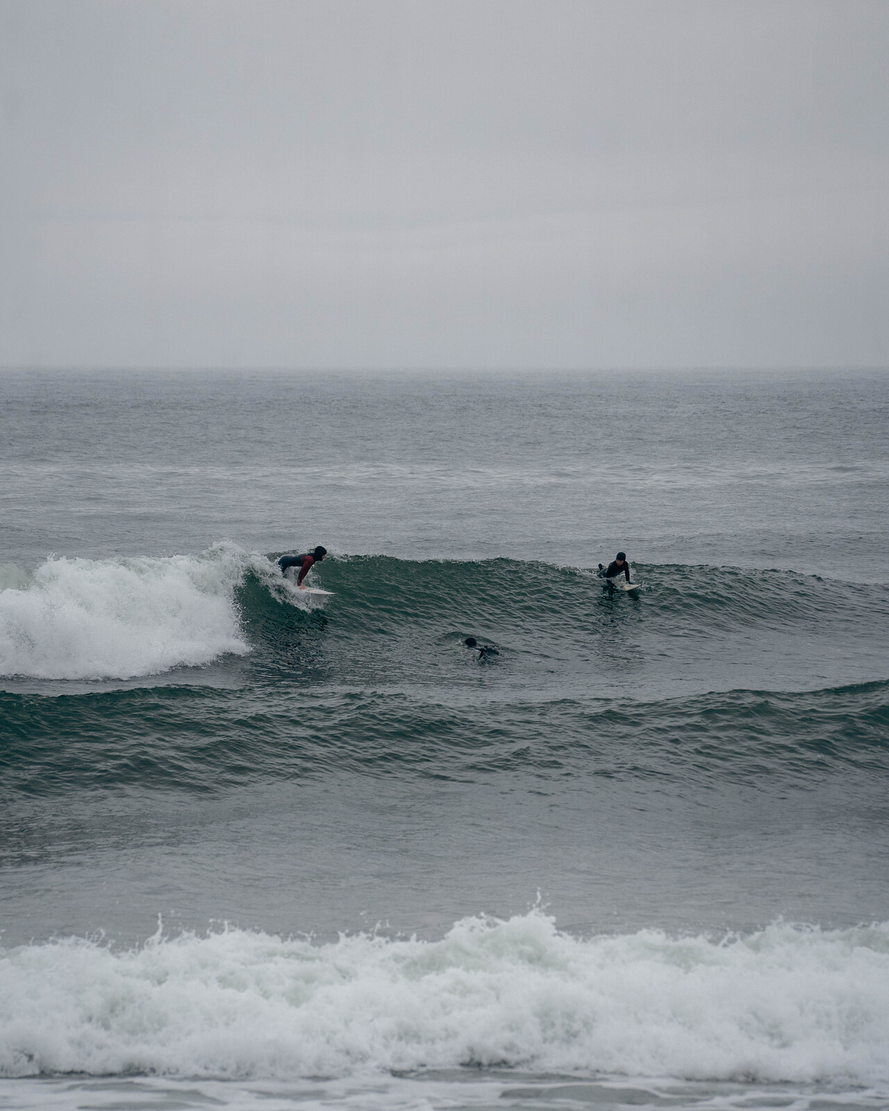 Groms on their second session of the day, Pease Bay