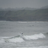 Finn smacking the lip once again, Pease Bay