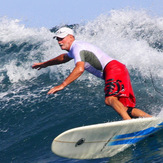 Bill cranking back to the reef at Nago Lefts Kavieng PNG